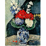 Still Delft Vase With Flowers By Paul Cézanne Photo Sculptures