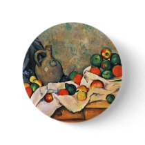 Still Drapery Jug And Fruit Bowl By Paul Cézanne Pin