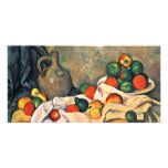 Still Drapery Jug And Fruit Bowl By Paul Cézanne Photo Cards