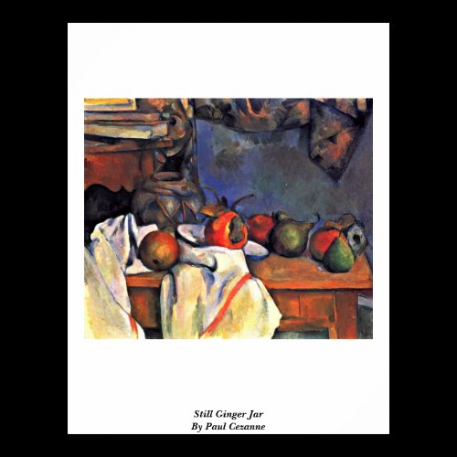 Still Ginger Jar By Paul Cezanne Print
