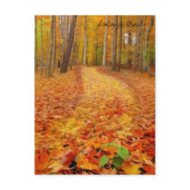 Still green, Autumn trails postcards