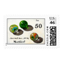 STILL HAVE MY MARBLES AT FIFTY postage