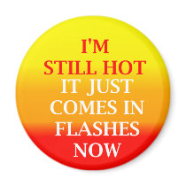 Still Hot Round Magnet by HumorMe Still Hot Round Magnet