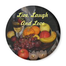 still life 017, Live, LaughAnd Love magnets by tyounglyle still life 017, Live, LaughAnd Love magnets