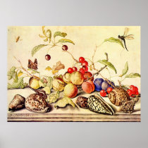 Still life by Balthasar van der Ast Posters
