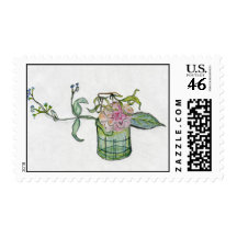 Still Life Camellia variation Stamp