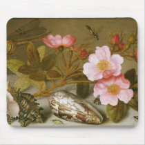 Still life depicting flowers mouse pad
