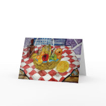 still life fruit basket 3 greeting card food