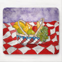 still life fruit basket art watercolor mousepad