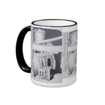 Still life garden drawing monochrome art mug