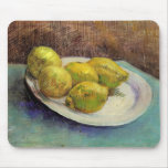 Still Life, Lemons on Plate, Vincent van Gogh mousepads