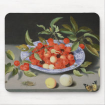 Still Life of Cherries and Peaches Mouse Pads