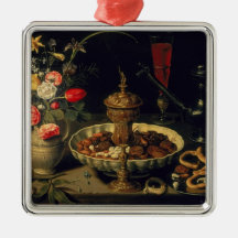 Still Life of Flowers and Dried Fruit, 1611 Ornaments