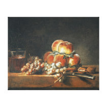 Still Life of Peaches, Nuts, Grapes