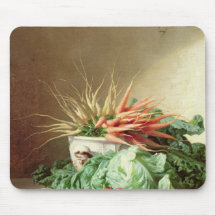 Still Life of Strawberries, Carrots and Cabbage Mouse Pad