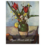 Still Life Of Tulips And Apples By Paul Cézanne Flyers