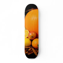 Still Life Picture Of A Pumpkin And Other Various skateboards by lifesphere Still Life Picture Of A Pumpkin And Other Various skateboards