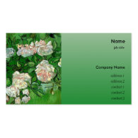 Still life - Pink Roses by Vincent van Gogh. Business Cards