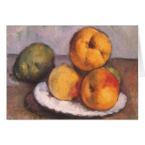 Still Life, Quince, Apples, Pears by Paul Cezanne Card