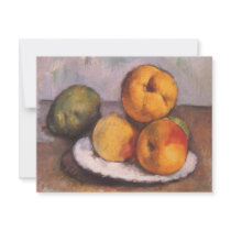 Still Life, Quince, Apples, Pears by Paul Cezanne Personalized Announcement