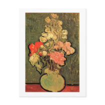 Still Life Vase, Rose-Mallows, Vincent van Gogh Post Cards