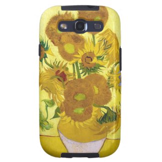 Still Life - Vase with Fifteen Sunflowers van gogh Galaxy SIII Covers