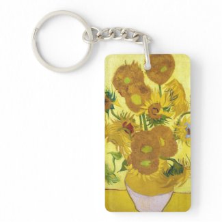 Still Life - Vase with Fifteen Sunflowers van gogh Acrylic Keychains