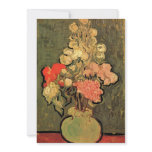Still Life Vase with Rose-Mallows by van Gogh Custom Announcements
