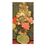Still Life Vase with Rose-Mallows by van Gogh Photo Cards