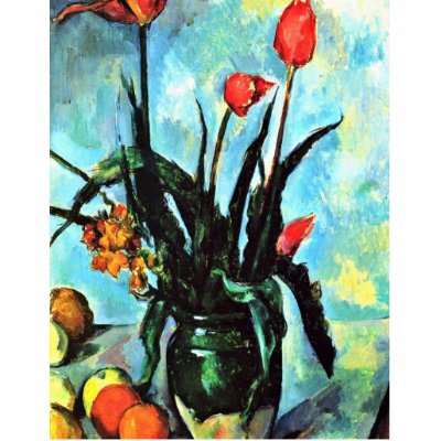 Still Life Vase With Tulips is A Work Of The Famous Artist, Paul Cézanne. Drawn around 1890-1892 Using Oil On Canvas Technique and is located now at Norton 