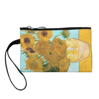 Still Life - Vase with Twelve Sunflowers van Gogh Coin Purses