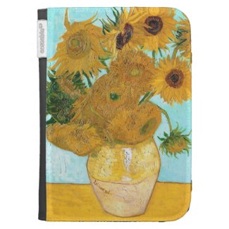 Still Life - Vase with Twelve Sunflowers van Gogh Kindle 3G Cases