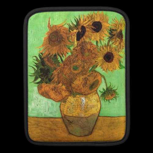 Still Life Vase with Twelve Sunflowers - Van Gogh Ipad Sleeve