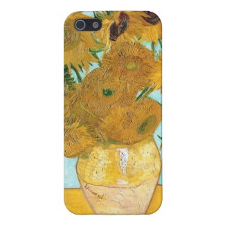 Still Life - Vase with Twelve Sunflowers van Gogh Cases For iPhone 5