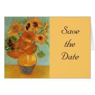 Still life - Vase with twelve Sunflowers, Vincent Card