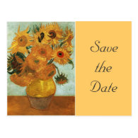 Still life - Vase with twelve Sunflowers, Vincent Post Cards