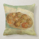 Still Life w Basket of Apples by Vincent van Gogh Throw Pillows