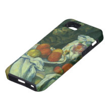 Still Life w Curtain Flowered Pitcher by Cezanne iPhone 5 Cases