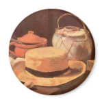 Still Life w Yellow Straw Hat by Vincent van Gogh Magnet