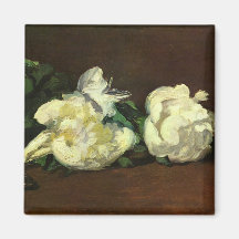 Still life, White Peony by Edouard Manet Refrigerator Magnet