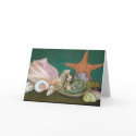 "Still Life With A Mermaid" Greeting Card by strangeling "Still Life With A Mermaid" Greeting Card