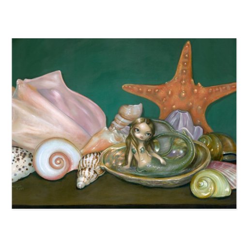 "Still Life with a Mermaid" Postcard