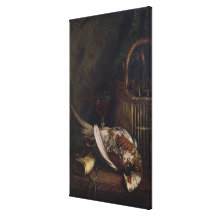 Still Life with a Pheasant, c.1861 Stretched Canvas Print