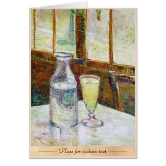 Still Life with Absinthe Vincent van Gogh paint Cards