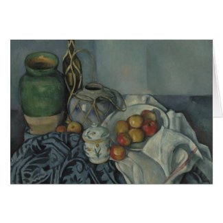 Still life with Apple, Paul Cézanne, Note Card