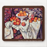 Still Life With Apples And Oranges By Paul Cézanne Mouse Pads