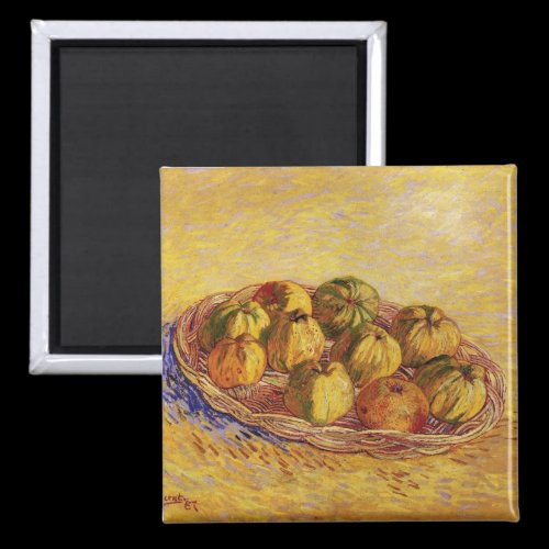 Still Life with Basket of Apples by Van Gogh Magnets