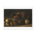 Still Life with Basket of Apples, Vincent van Gogh postcards by masterpiecesofart Still Life with Basket of Apples, Vincent van Gogh postcards