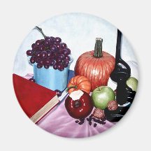 Still Life with Bite Refrigerator Magnet