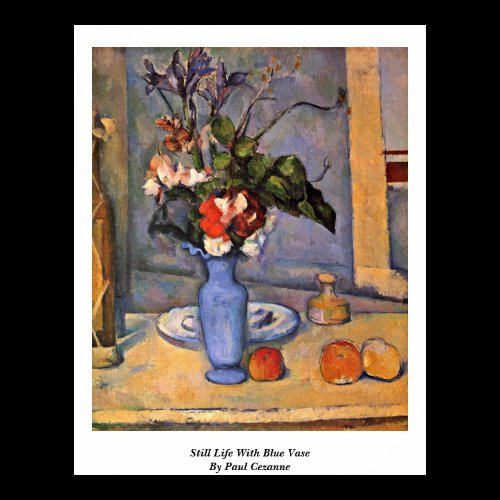 Still Life With Blue Vase By Paul Cezanne Posters